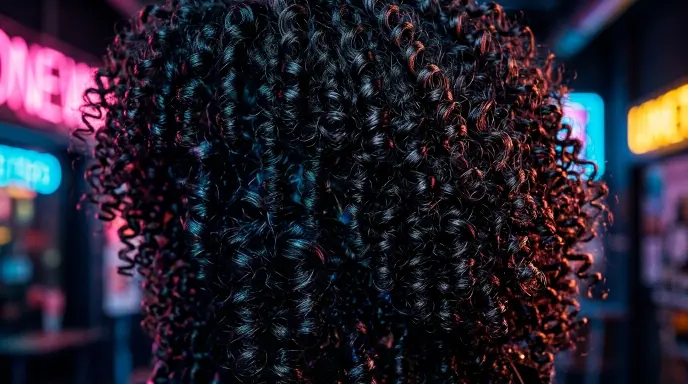 Playful Curly Hair Rizz With a Teasing Edge